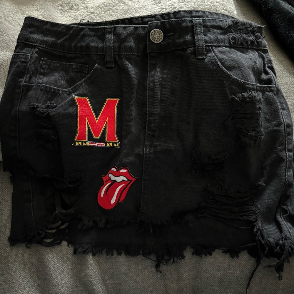 By Gabby Patch Denim Skirt UMD